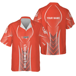 Railspirit Personalized British Railway Hawaiian Shirt Striking Line Style Train Shirt For Locomotive Lovers