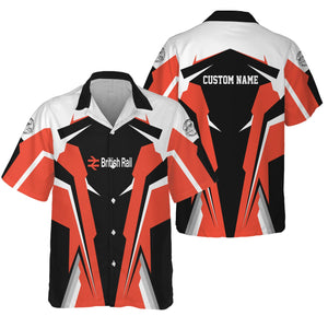 Railspirit Personalized British Railway Hawaiian Shirt Strong Line Style Train Unisex Shirt All Over Print