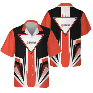 Railspirit Bristish Railway Hawaiian Shirt Bold Graphic Style All Over Printed Shirt