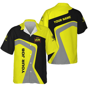 Railspirit Personalized Iowa Interstate Railroad Hawaiian Shirt Unique Design with Custom Job Position IAIS Train Shirt