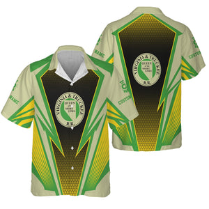 Railspirit Personalized Virginia & Truckee Railroad Hawaiian Shirt Lightning Graphic Style Shirt Gift Idea For Train Lover