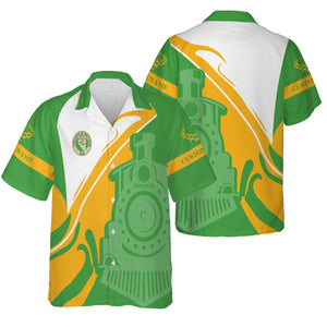 Railspirit Personalized Virginia & Truckee Railroad Hawaiian Shirt Flame-Inspired Style Shirt Gift Idea For Train Lovers