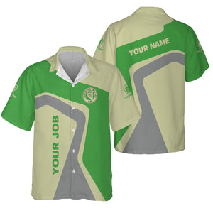 Railspirit Personalized Virginia & Truckee Railroad Hawaiian Shirt Unique Design with Custom Job Position Train Shirt