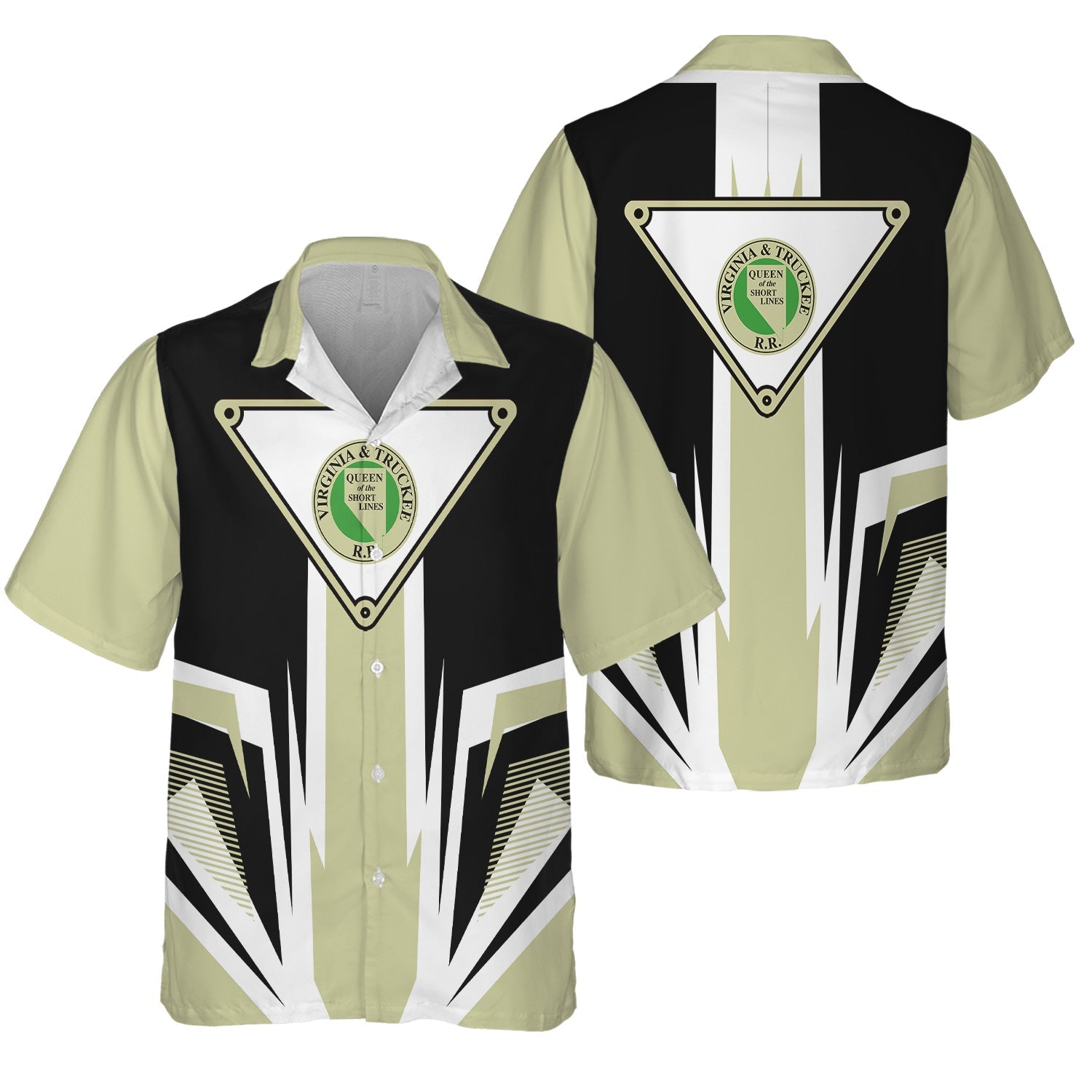 Railspirit Virginia & Truckee Railroad Hawaiian Shirt Bold Graphic Style All Over Printed Shirt