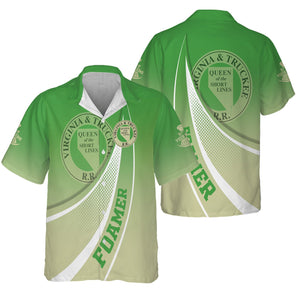 Railspirit Personalized Virginia & Truckee Railroad Hawaiian Shirt Railway-Themed Style Shirt Gift Idea For Trainspotter