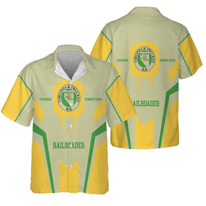 Railspirit Personalized Virginia & Truckee Railroad Hawaiian Shirt Custom Year Railroader Shirt Gift Idea For Train Lover