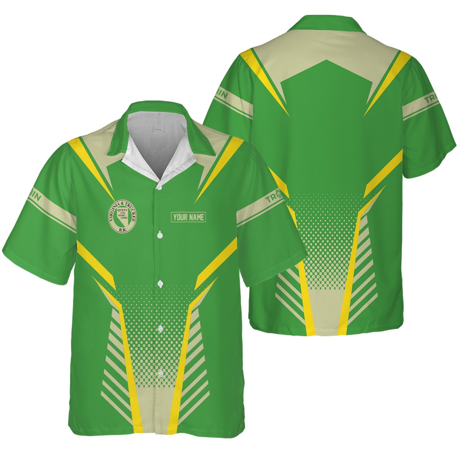 Railspirit Personalized Virginia & Truckee Railroad Hawaiian Shirt Unisex Train Shirt All Over Print