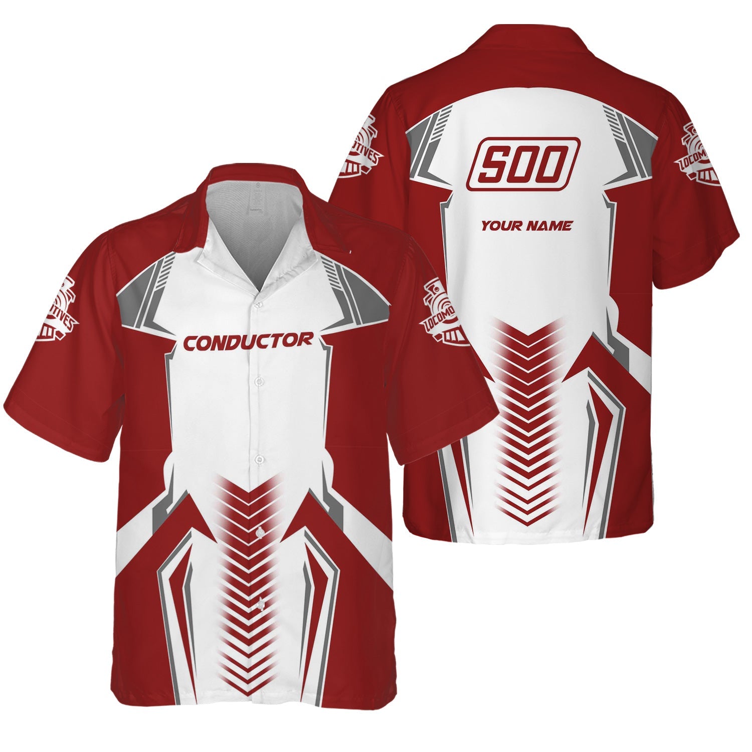 Railspirit Personalized Soo Line Railroad Hawaiian Shirt Standout Style with Custom Position Train Shirt