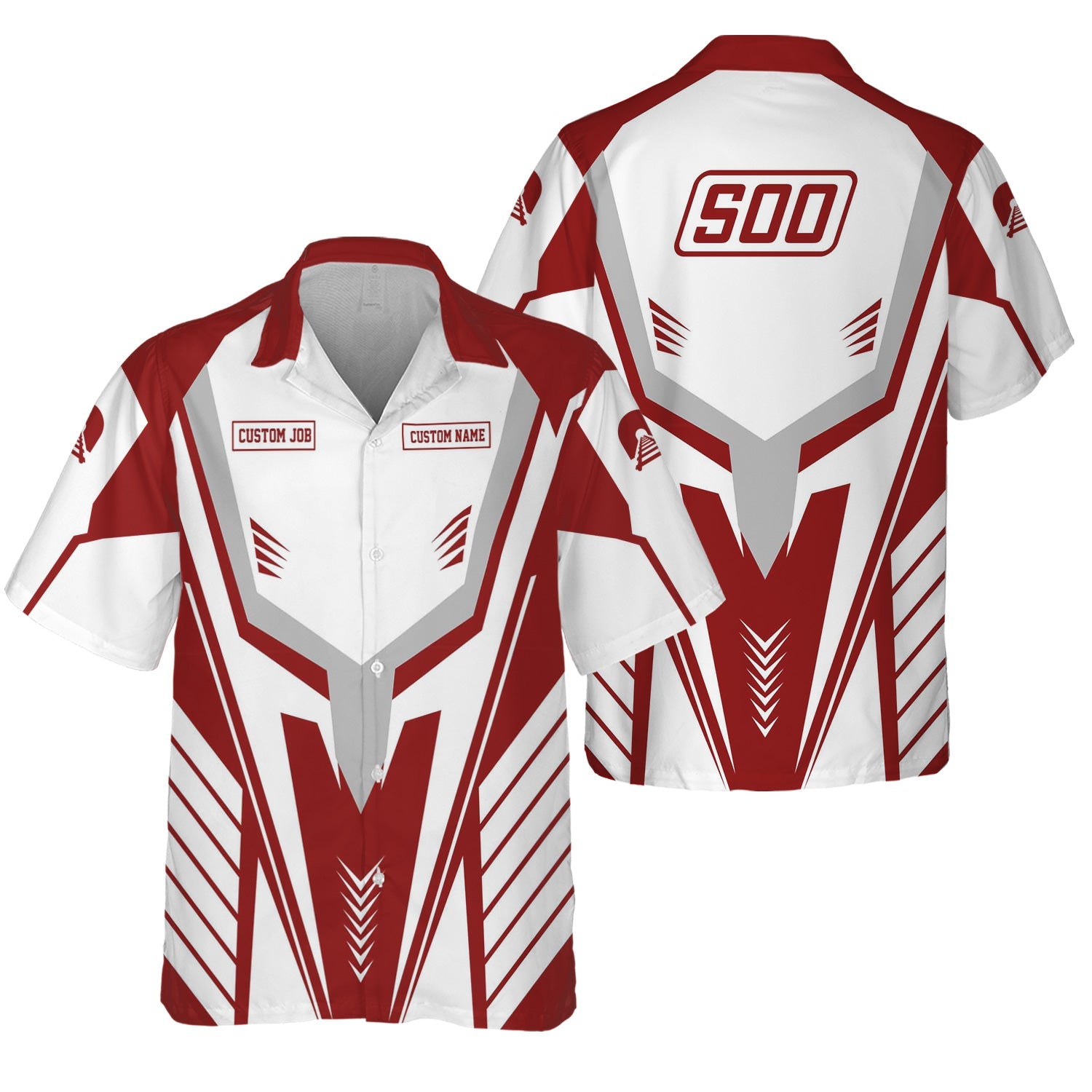 Railspirit Personalized Soo Line Railroad Hawaiian Shirt Workwear-Inspired with Custom Position Train Shirt