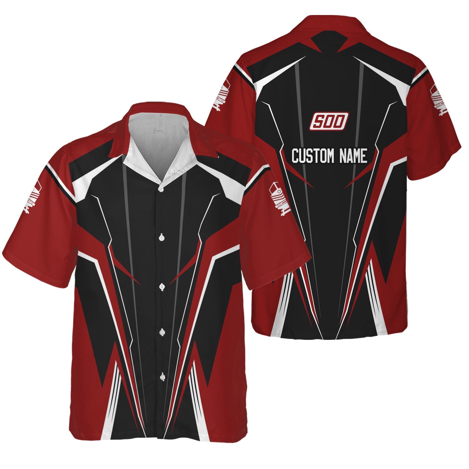 Railspirit Personalized Soo Line Railroad Hawaiian Shirt Lightning-Edge Design Train Shirt For Railroad Lovers