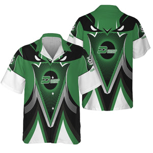 Railspirit Personalized Burlington Northern Railroad Hawaiian Shirt Vibrant Graphic Pattern Shirt For Train Enthusiasts