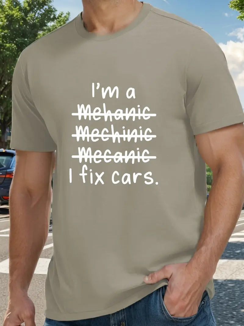 I'll A Mechanic Printed T Shirt, Tees For Men, Men's Mechanic Graphic Printed Shirt