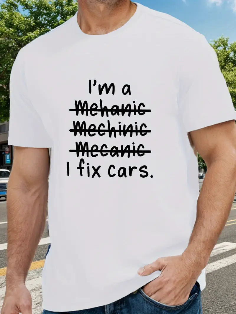 I'll A Mechanic Printed T Shirt, Tees For Men, Men's Mechanic Graphic Printed Shirt
