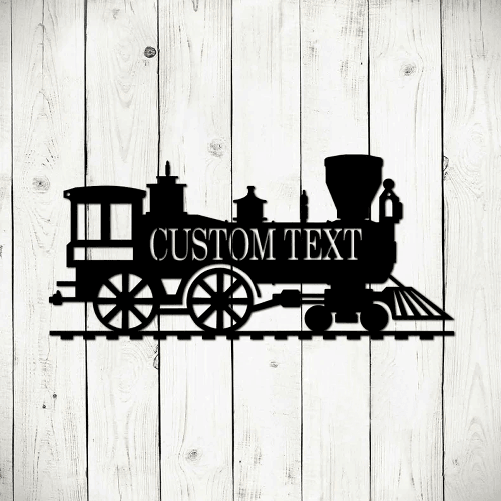 Railspirit Personalized Metal Train Sign Wall Decoration