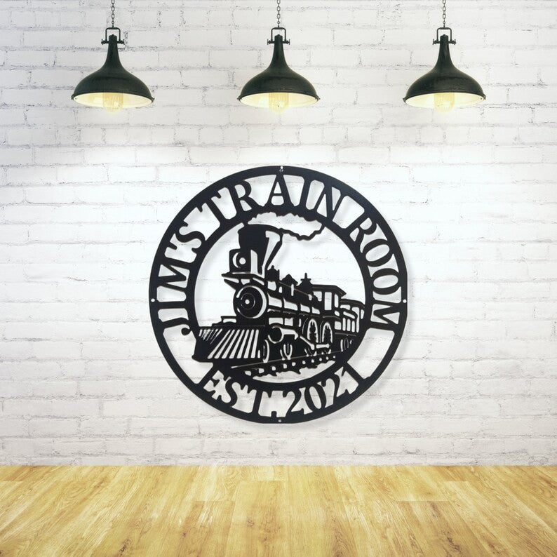Railspirit Train Metal Sign Metal Wall Decor Custom Metal Name Sign Custom Train Signrailroad Sign Railway Sign Train Room Train