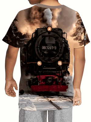 Railspirit Vintage Train Unisex T Shirt All Over Print For Kid And Adult