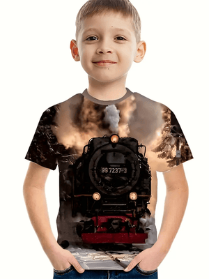 Railspirit Vintage Train Unisex T Shirt All Over Print For Kid And Adult
