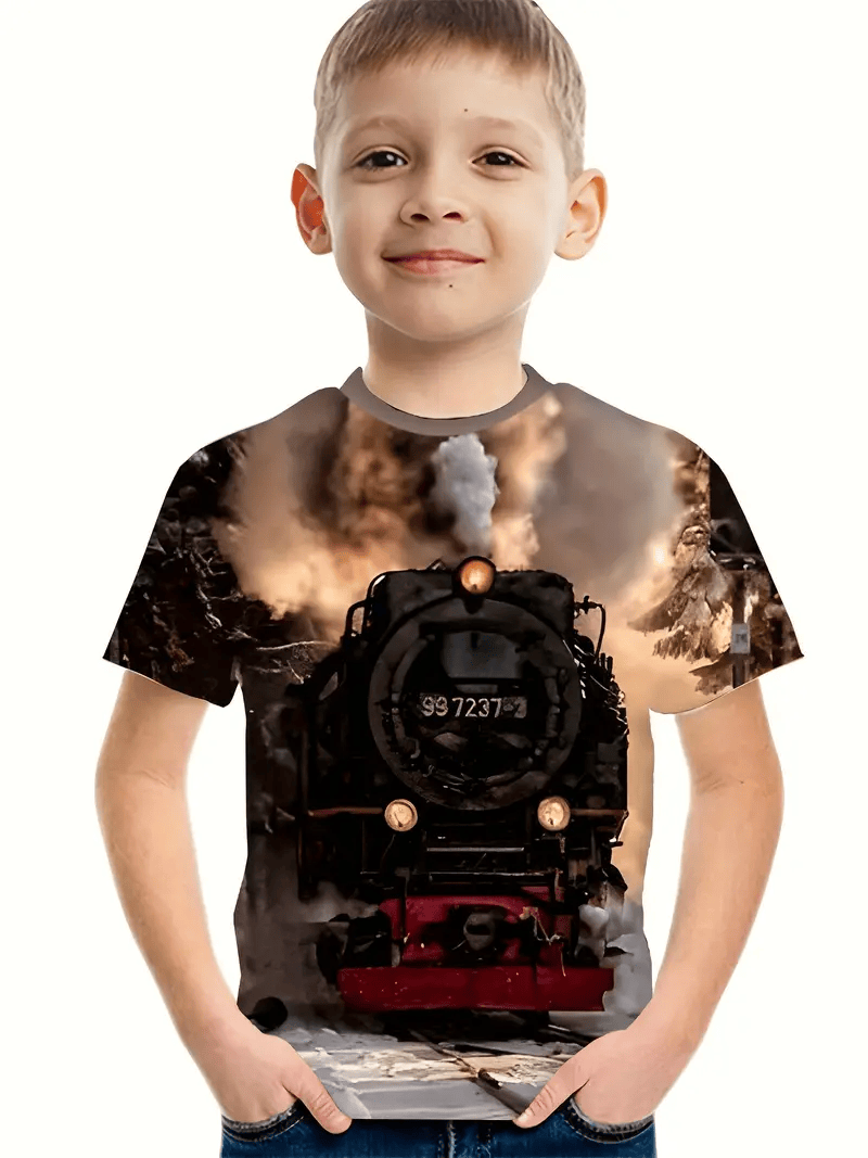 Railspirit Vintage Train Unisex T Shirt All Over Print For Kid And Adult