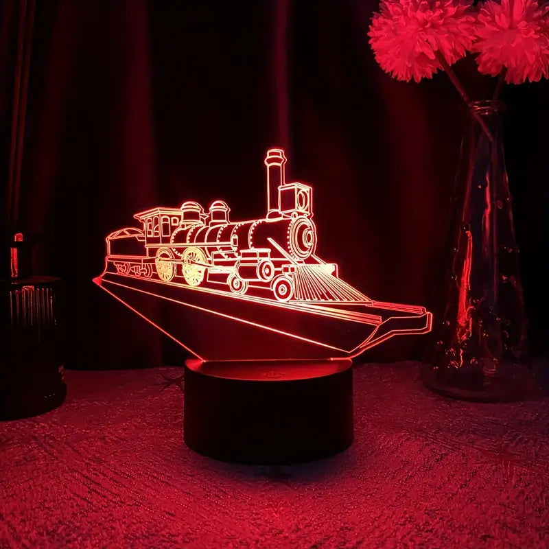 Railspirit Train Night Light with 7-Color with Remote Control Gift Idea For Train Lovers