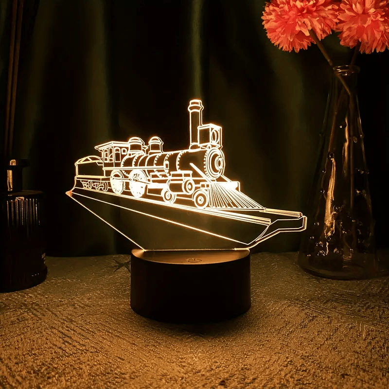 Railspirit Train Night Light with 7-Color with Remote Control Gift Idea For Train Lovers