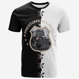 Railspirit Big Boys Railroad Train T Shirt All Over Print Gift For Train Lovers