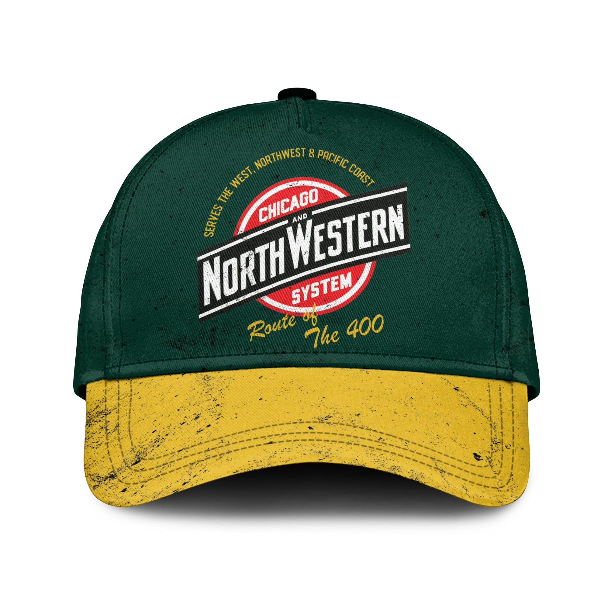 Chicago North Western Railroad Curve Style Printed Classic Cap