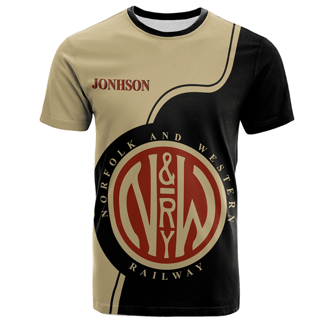 Railspirit Personalized Norfolk and Western Railway T Shirt All Over Print
