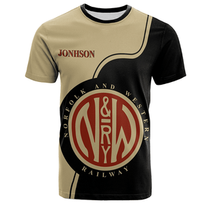 Railspirit Personalized Norfolk and Western Railway T Shirt All Over Print
