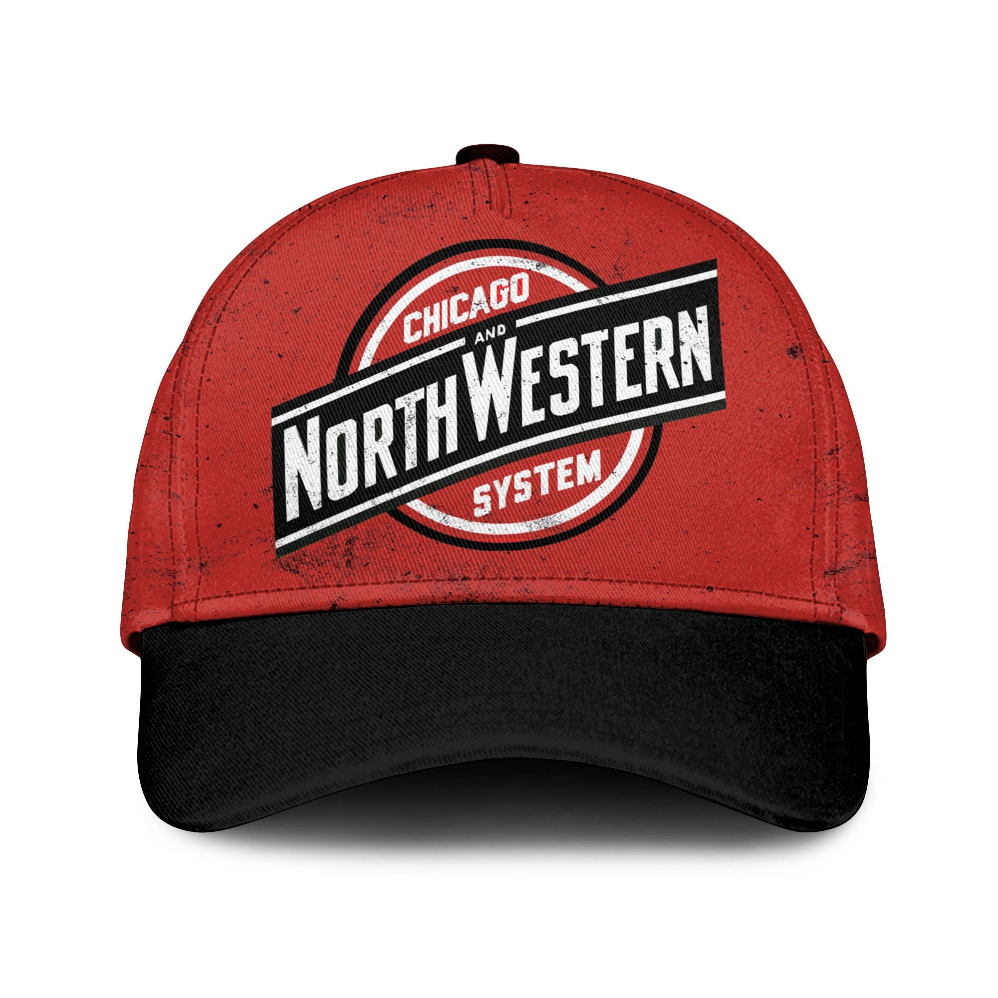 Chicago North Western Railroad Printed Red Classic Cap