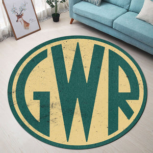 Railspirit Great Western Railway GWR UK Railroad Vintage Style Round Mat