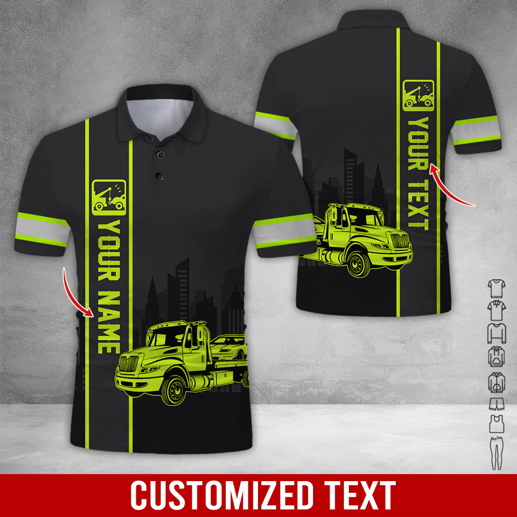 Custom Name & Love Tow Truck Uniform, Personalized Tow Driver Apparel