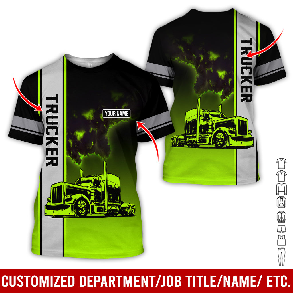 Custom Name Semi Truck Uniform Clothes, Personalized Tow Driver Apparel