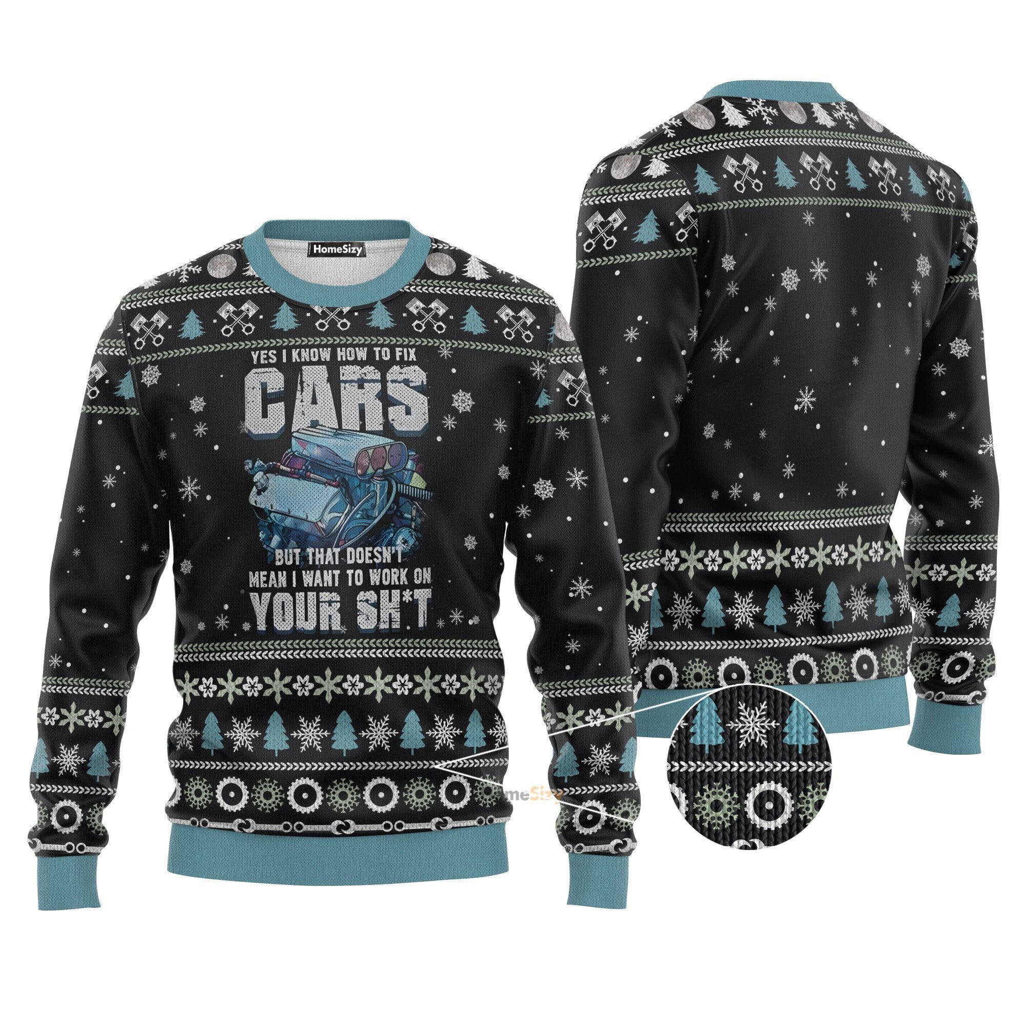 Mechanic I Know To Fix Cars Christmas Ugly Sweater, Ugly Christmas Sweater, Funny Xmas Sweaters