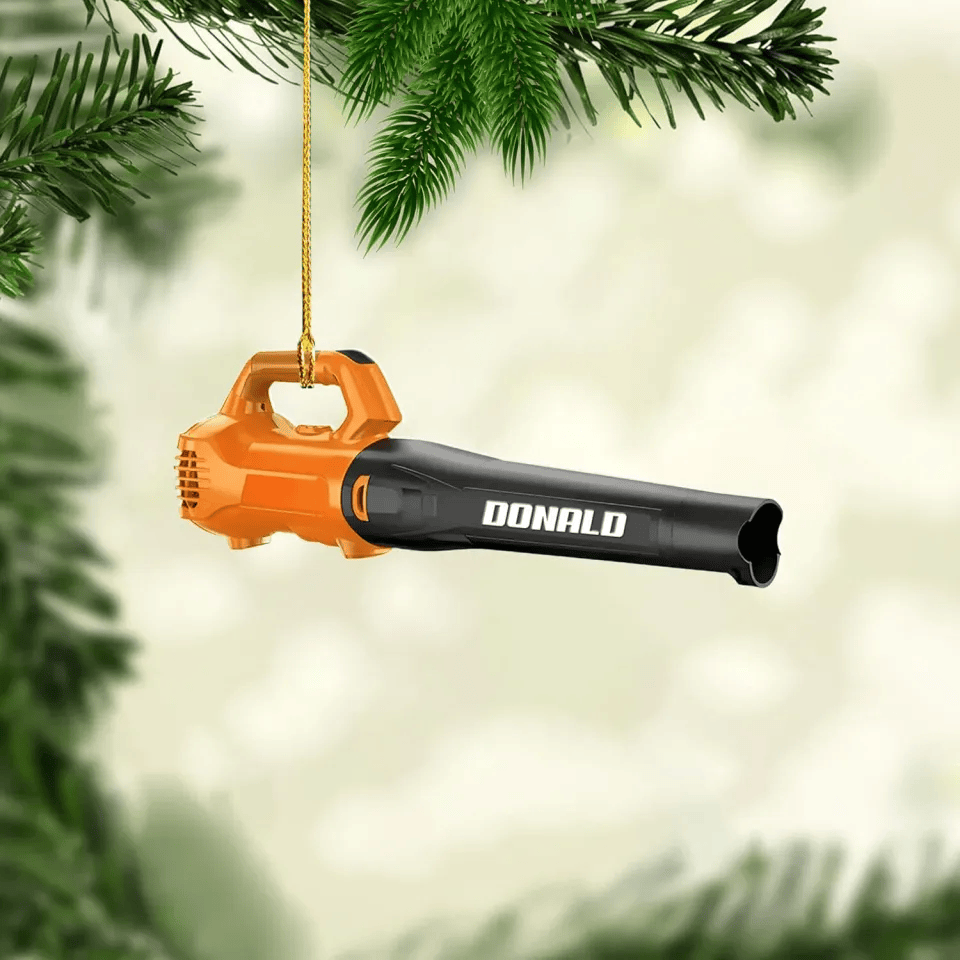 Custom Leaf Blower Christmas Ornament 2025, Leaf Blowers Ornament For Christmas Tree