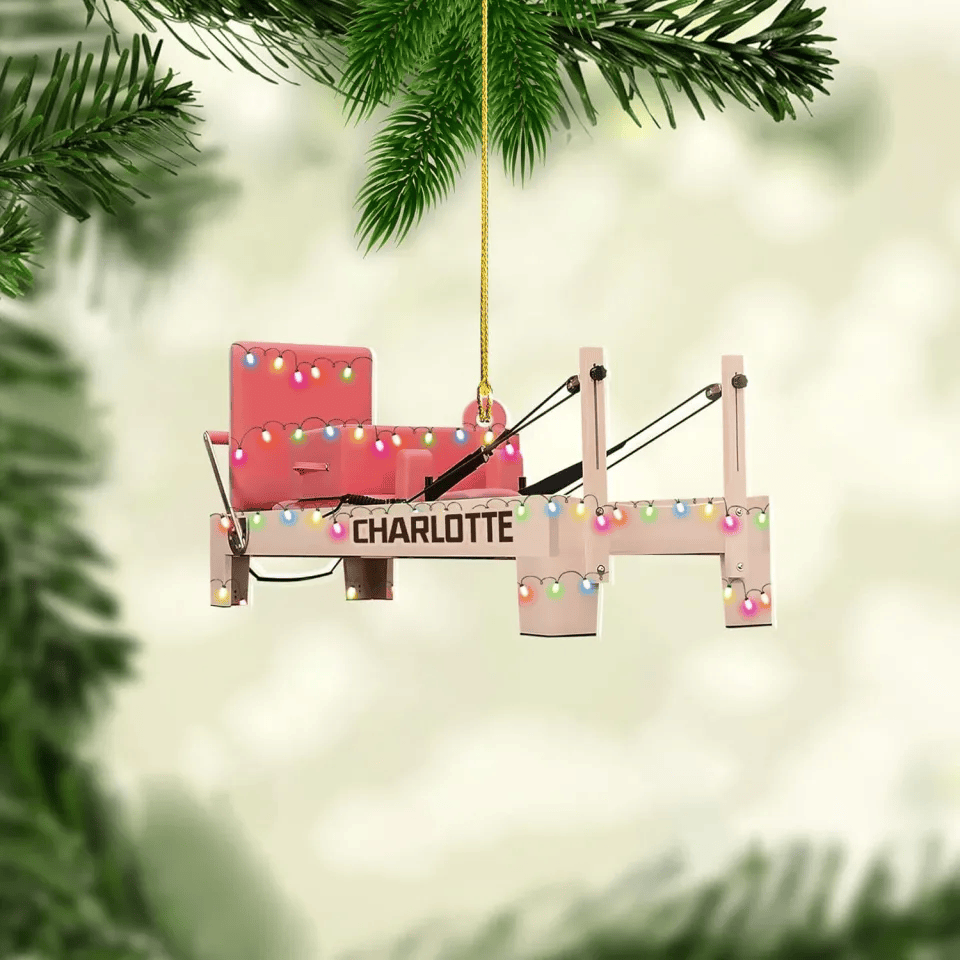 Pilates Equipment Ornament 2025, Christmas Decor 2025, Christmas Tree Hanging, Ornament Gift For Family Member, Christmas Ornament