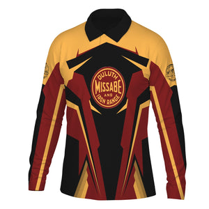 Railspirit Personalized Duluth, Missabe, & Iron Range Railroad Long Sleeve Polo Shirt Strong Line Train Long Sleeve Polo Shirt Gift Idea For Train Lover