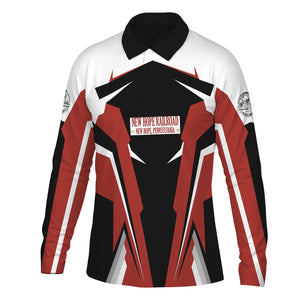 Railspirit Personalized New Hope Railroad Long Sleeve Polo Shirt Strong Line Train Long Sleeve Polo Shirt Gift Idea For Train Lover