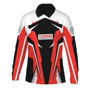 Railspirit Personalized Fleischmann And Western Railroad Long Sleeve Polo Shirt Strong Line Train Long Sleeve Polo Shirt Gift Idea For Train Lover