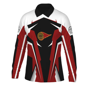 Railspirit Personalized Western Maryland Railway Long Sleeve Polo Shirt Strong Line Train Long Sleeve Polo Shirt Gift Idea For Train Lover