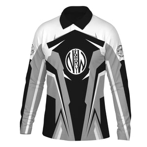 Railspirit Personalized Norfolk and Western Railway Long Sleeve Polo Shirt N&W Strong Line Train Long Sleeve Polo Shirt Gift Idea For Train Lover