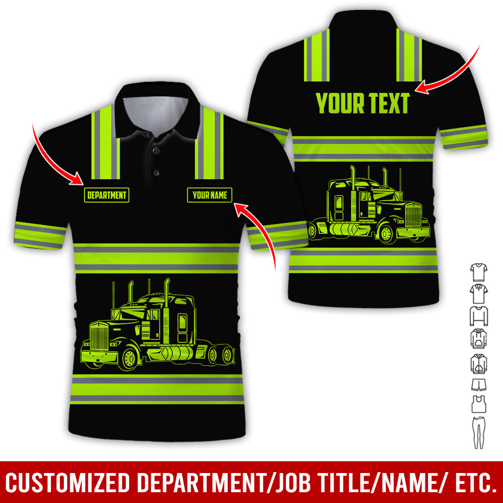 Customized Name and Printed Pocket Shirt, Tow Truck Uniform Printed Clothes, Personalized Apparel