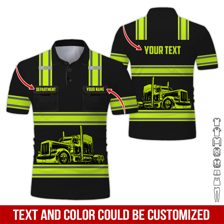 Custom Name & Truck Driver Uniform, Personalized Driver Apparel for Long Distance