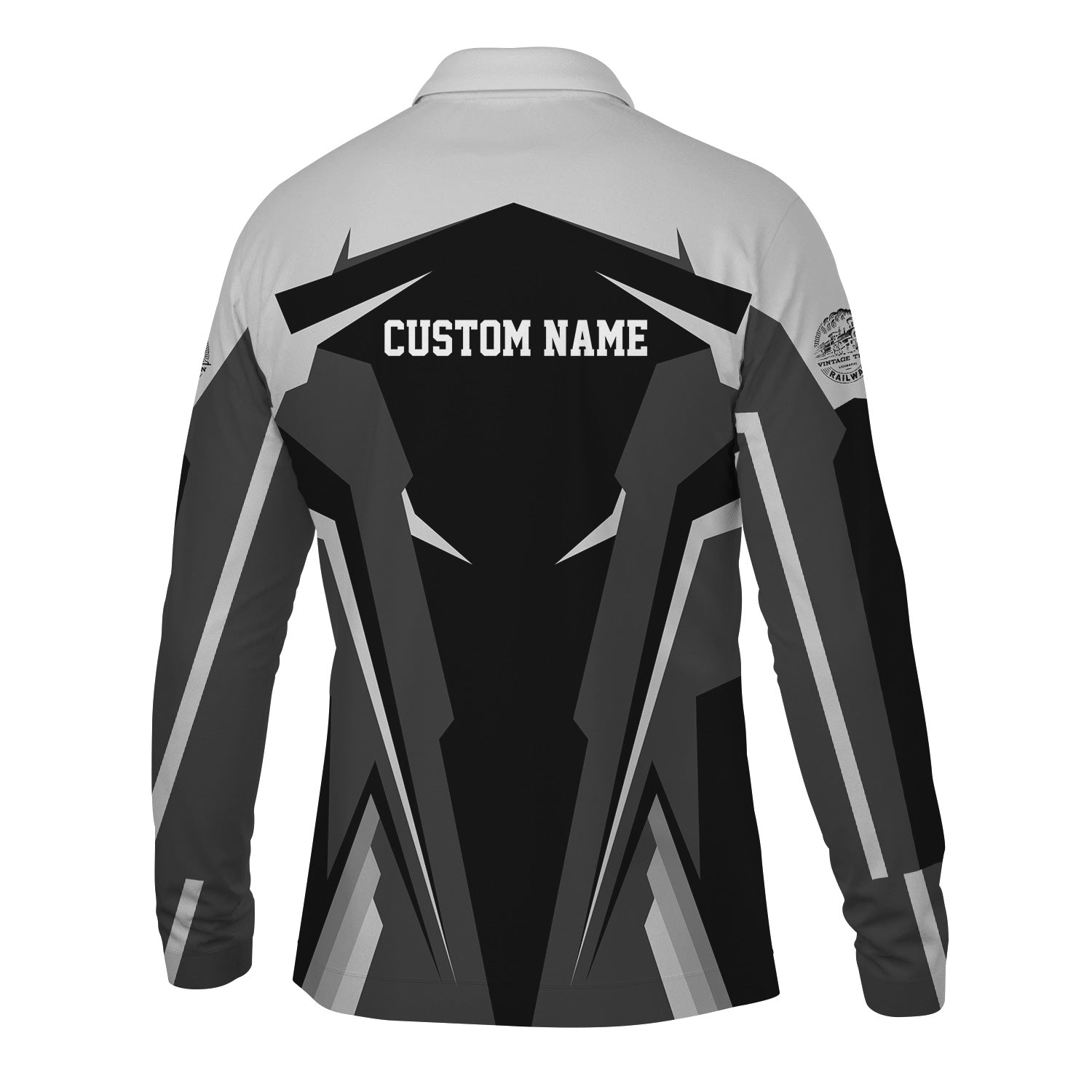 Railspirit Personalized Bessemer And Lake Erie Railroad Long Sleeve Polo Shirt Strong Line Train Long Sleeve Polo Shirt Gift Idea For Train Lover