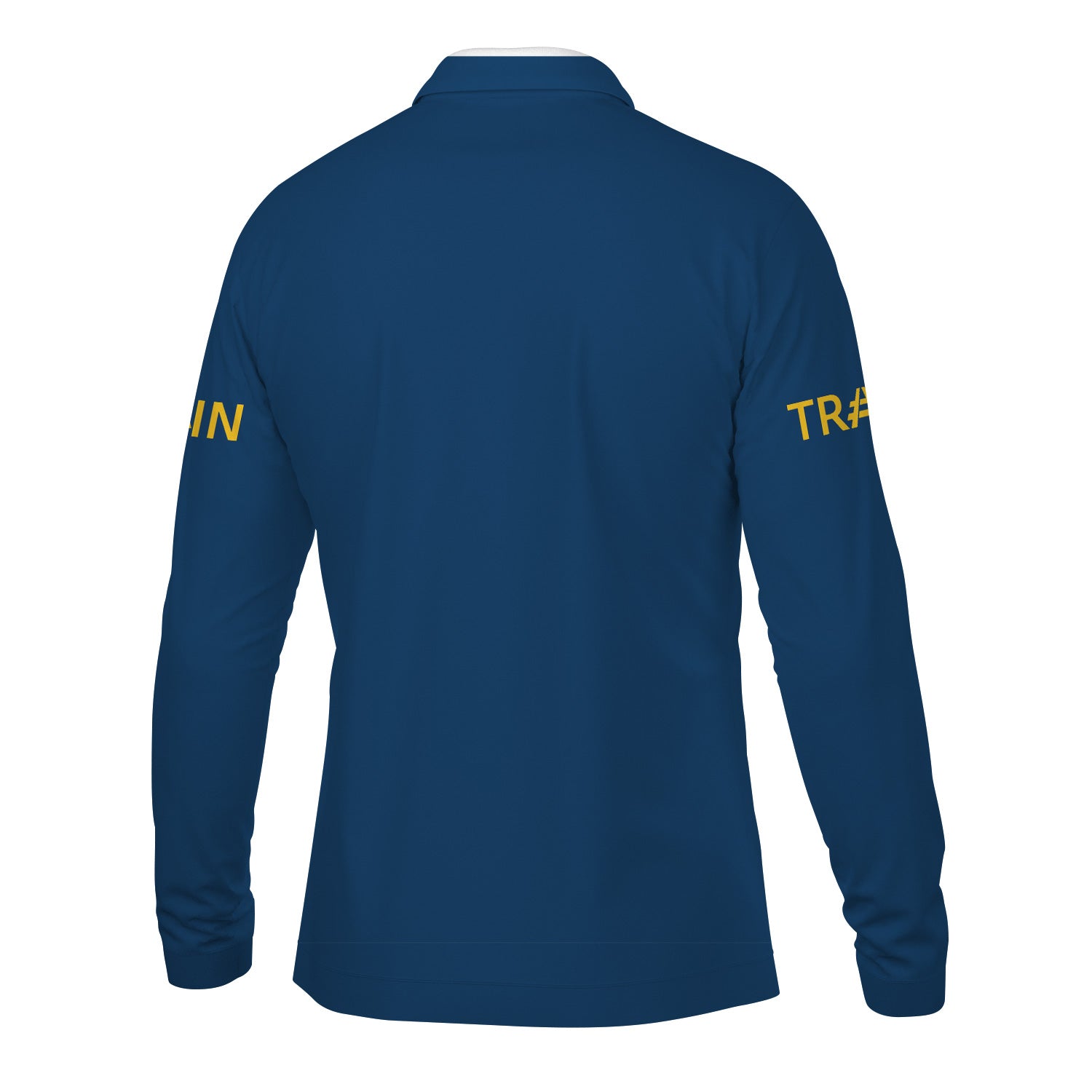 Railspirit Custom Name Alaska Railroad Long Sleeve Polo Shirt Railroad Crossing Sign Printed Shirt