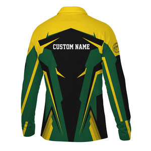 Railspirit Personalized Maine Central Railroad Long Sleeve Polo Shirt Strong Line Train Long Sleeve Polo Shirt Gift Idea For Train Lover