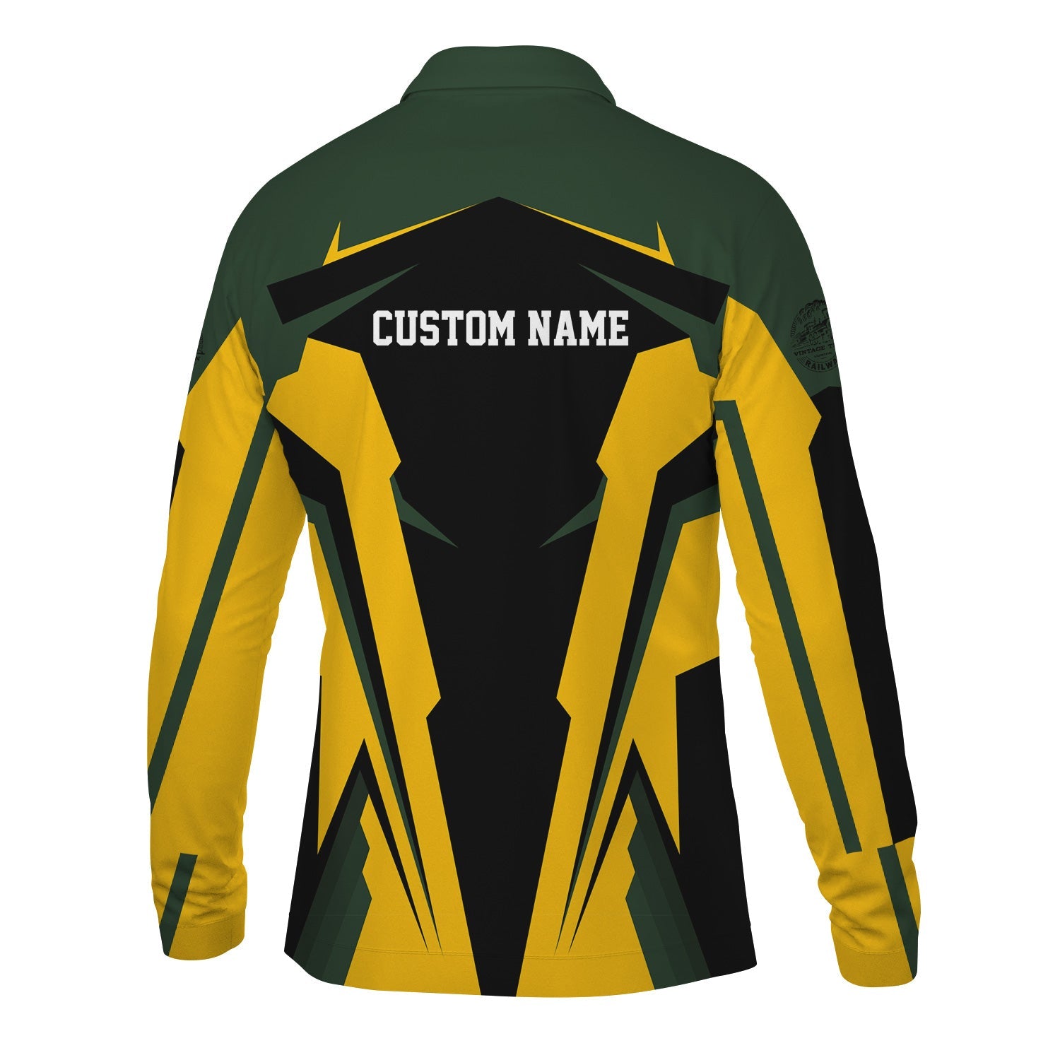 Railspirit Personalized New York, New Haven and Hartford Railroad Long Sleeve Polo Shirt New Haven Railroad Strong Line Train Long Sleeve Polo Shirt Gift Idea For Train Lover