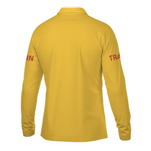 Railspirit Custom Name Louisville and Nashville Railroad Long Sleeve Polo Shirt Railroad Crossing Sign L&N Printed Shirt