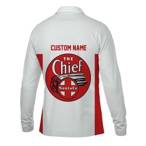 Railspirit Custom Name The Chief Santa Fe Railroad Long Sleeve Polo Shirt Yes I Need All Those Train Printed Shirt