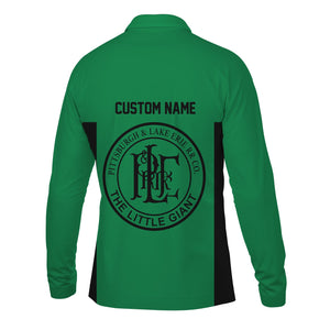 Railspirit Custom Name Pittsburgh And Lake Erie Railroad Long Sleeve Polo Shirt Yes I Need All Those Train Printed Shirt