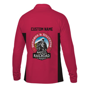Railspirit Custom Name Durango And Silverton Narrow Gauge Railroad Long Sleeve Polo Shirt Yes I Need All Those Train Printed Shirt